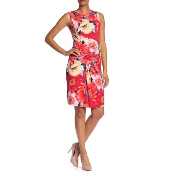 T TAHARI Floral Print Sleeveless Dress! - Picture 2 of 7